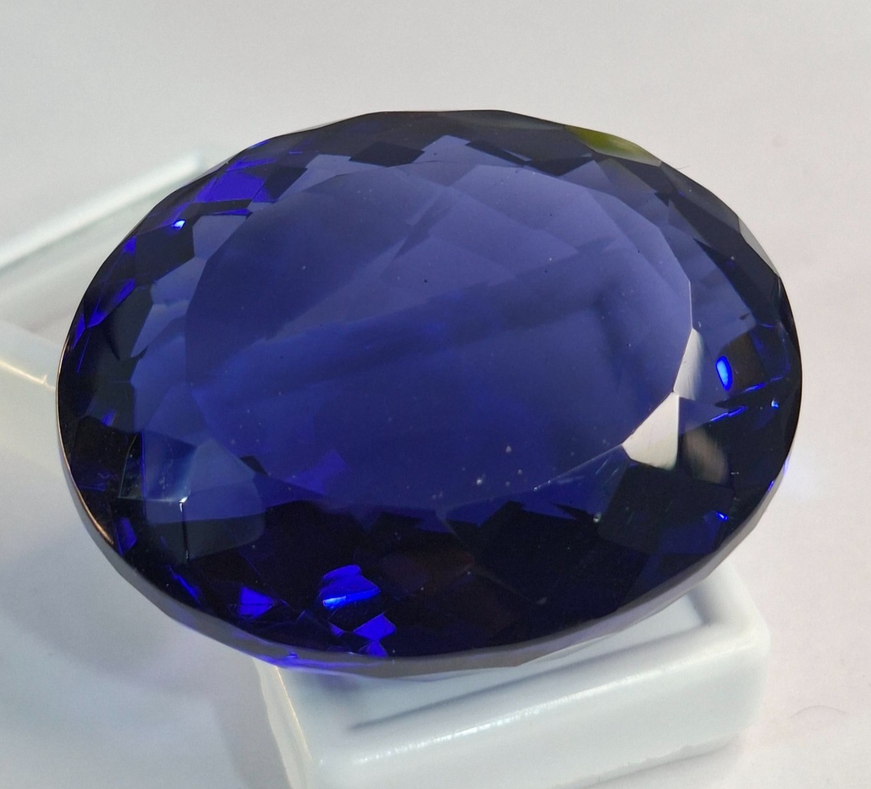 Natural Blue Iolite Oval Cut 231-233 Ct Certified Loose Gemstone TQ1869