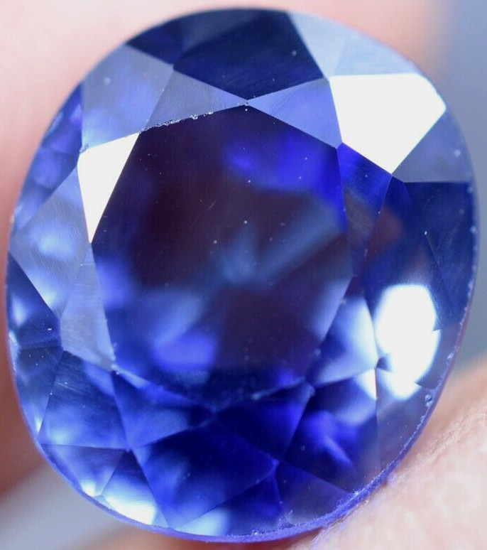 Extremely Rare & Flawless 7.25 CT Natural Benitoite GGL Certified Loose Gemstone