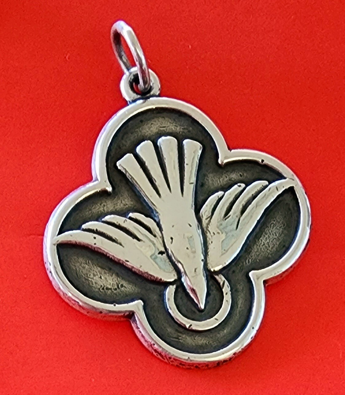 Retired James Avery Large Descending Dove Heavy, Solid Pendant 12.45 Grams NEAT!