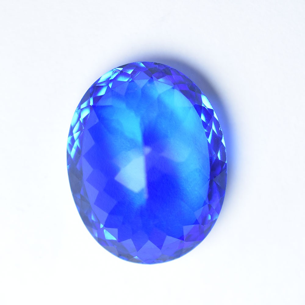 20.85 Ct Natural Blue Sapphire Certified Oval Cut Flawless Loose Gemstone
