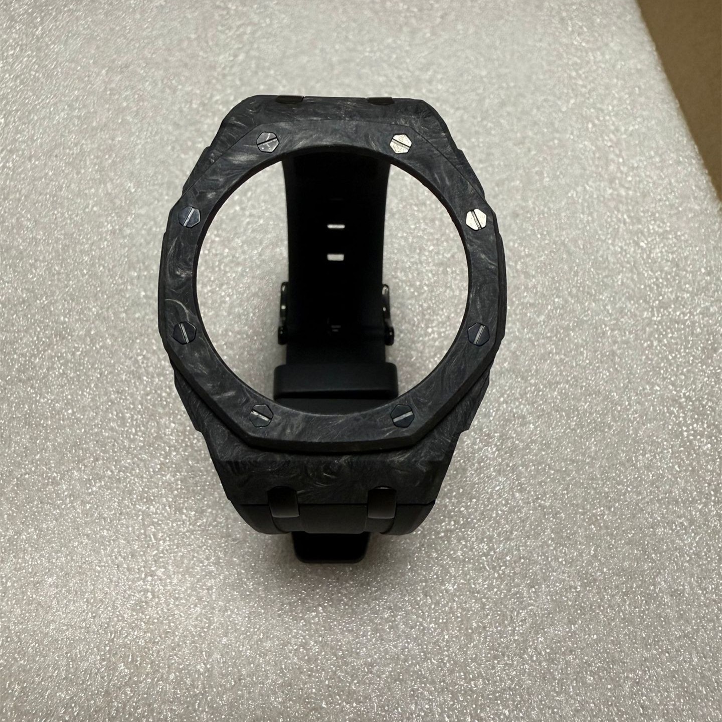 Real Forged Carbon Fiber Mod Kit Case Rubber Band for G-SHOCK GA-2100 2110 Strap