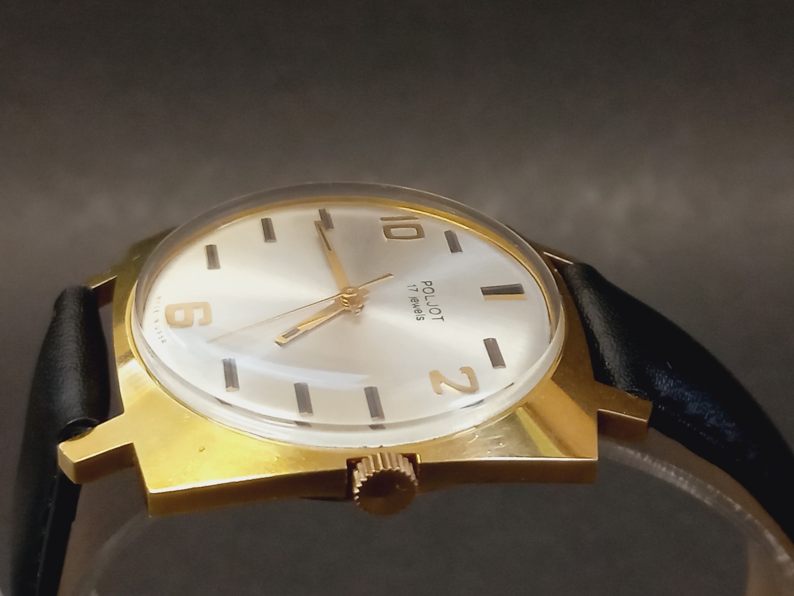 Soviet Vintage Watch Raketa, Rare Mechanical Gilded Watch USSR