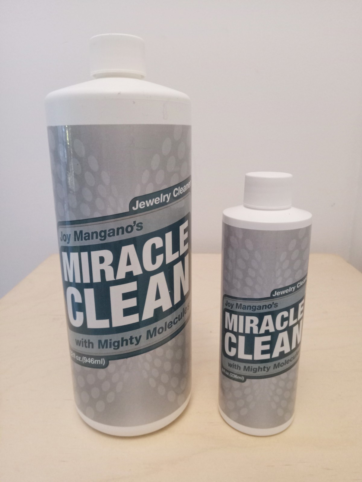 Brand New Joy Mangano’s Miracle Clean Jewelry Cleaner 32oz +8oz Mighty Molecules