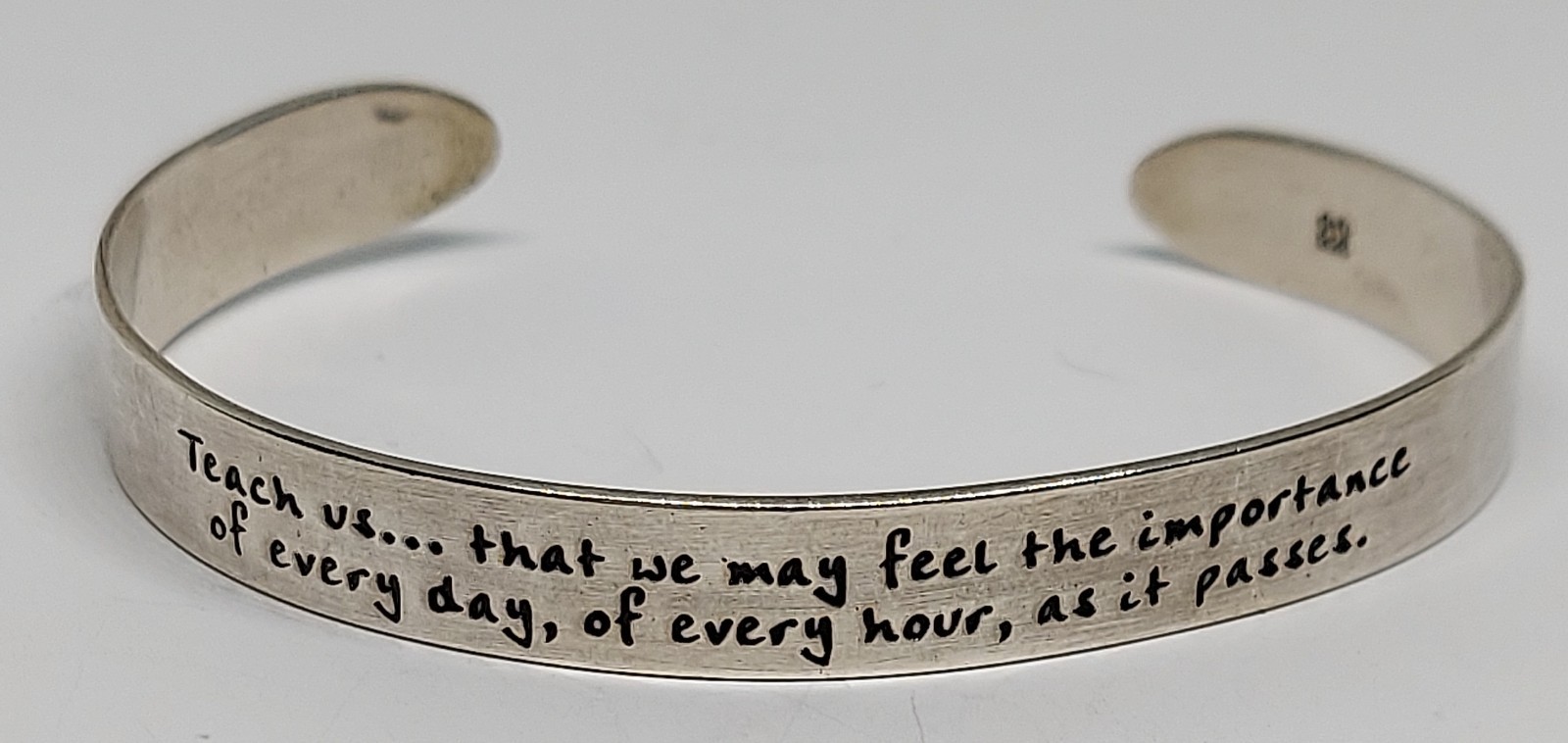 Laurel Elliott dvb Jane Austen Teach Us Cuff Sterling Silver Bracelet