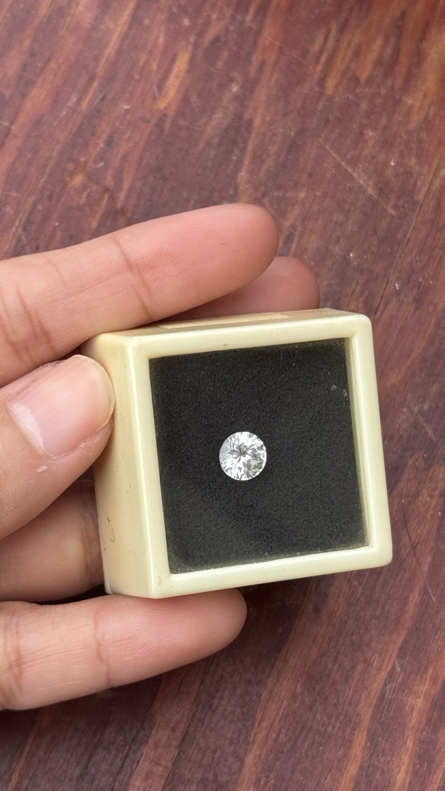 White YAG (Yttrium Aluminum Garnet) gemstone