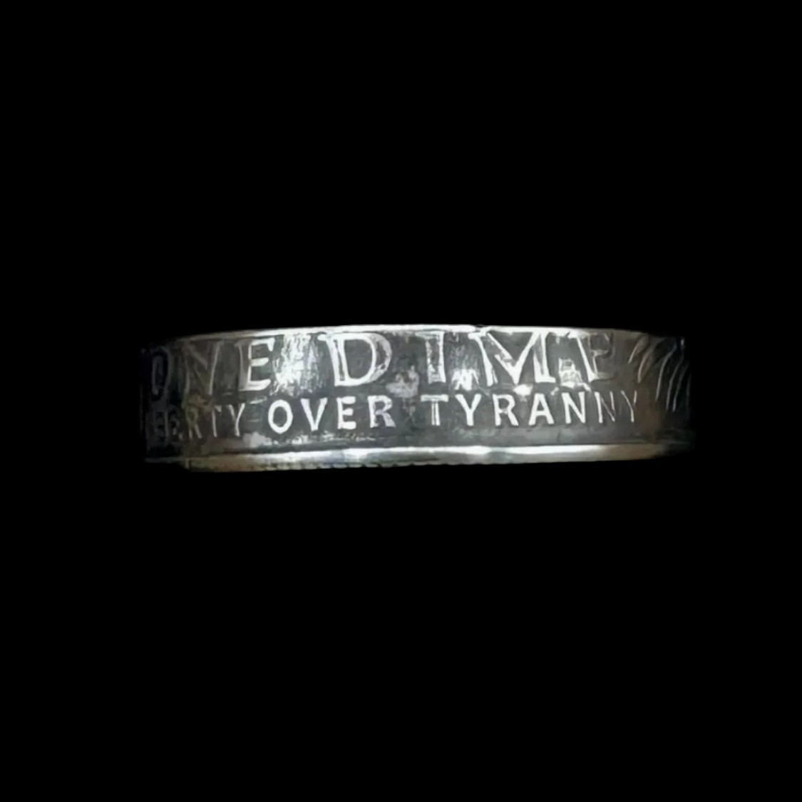 250th Anniversary U.S. 2026 “Liberty Over Tyranny” Dime Coin Ring Band NEW