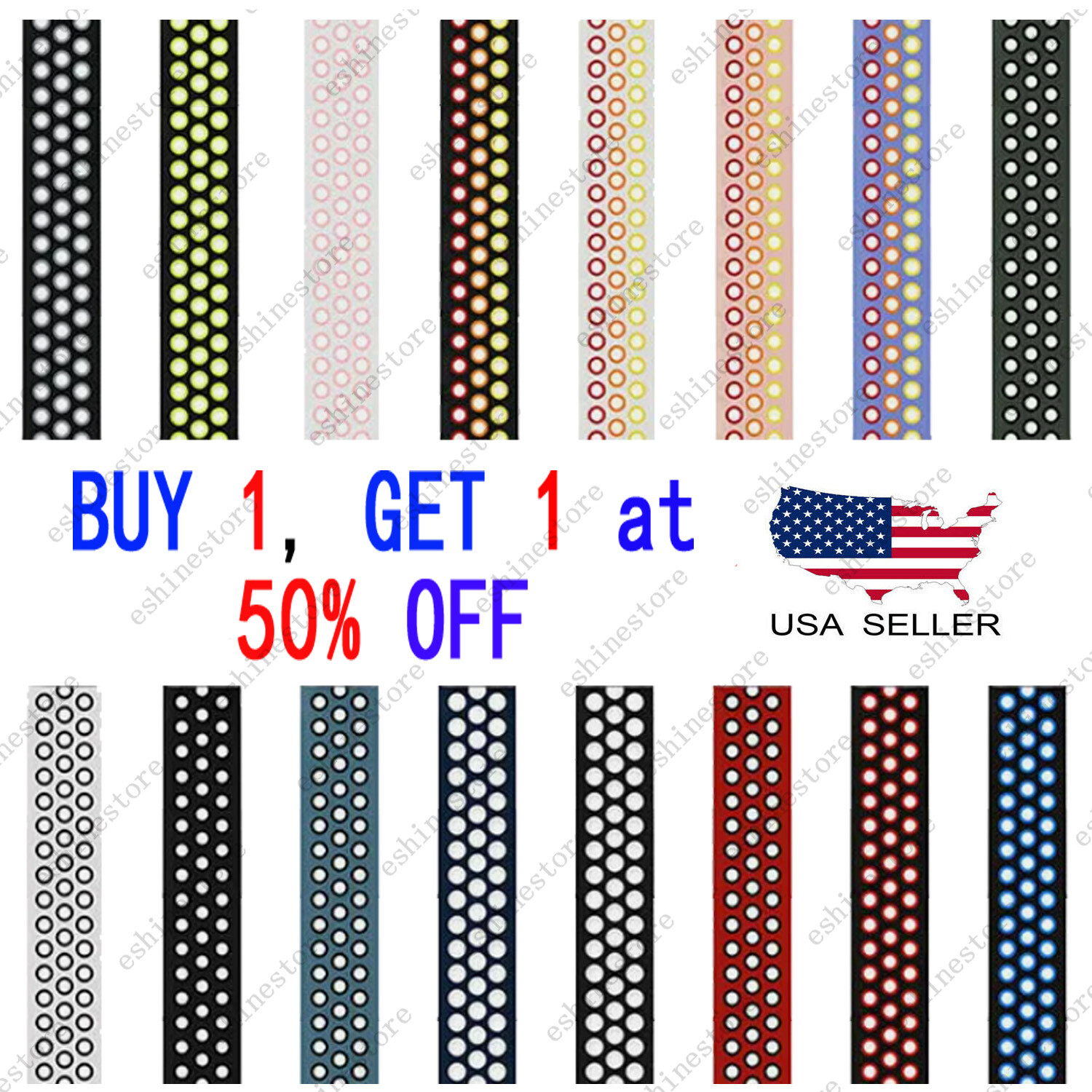 Sport Silicone Wrist iWatch Strap Band For Apple Watch 1-10 Ultra 2 SE 38MM-49MM