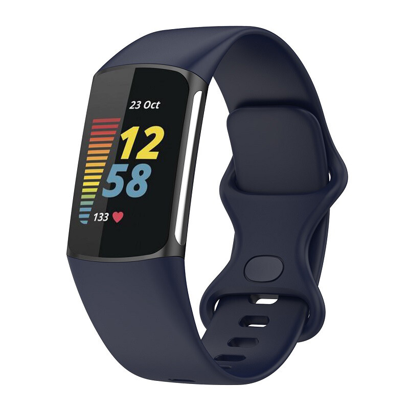 Sports Silicone Wristband Watch Band For Fitbit Charge 5 6 Replacement Strap