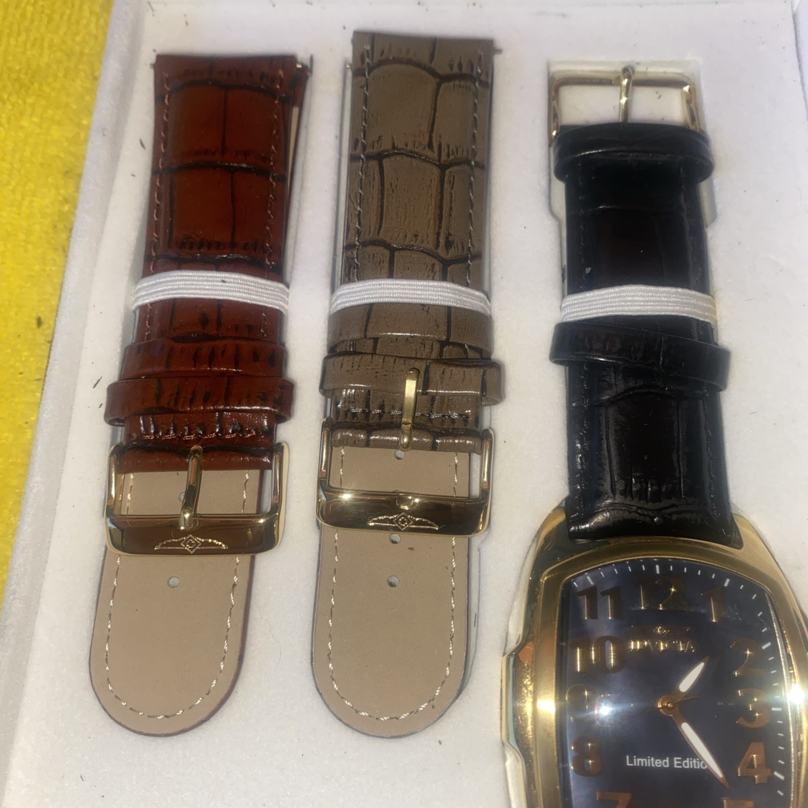 Invicta Men’s Watch 6406 Limited Edition Flame-Fusion Crystal Lupah With Case
