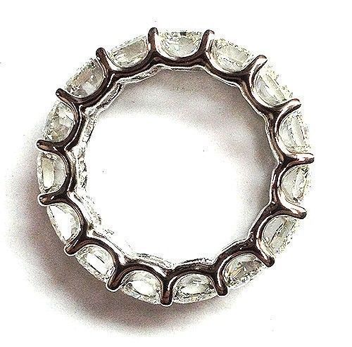 8.15 carat Radiant Cut Diamond Platinum Eternity Band E-F VVS/VS 0.51 ct size 6