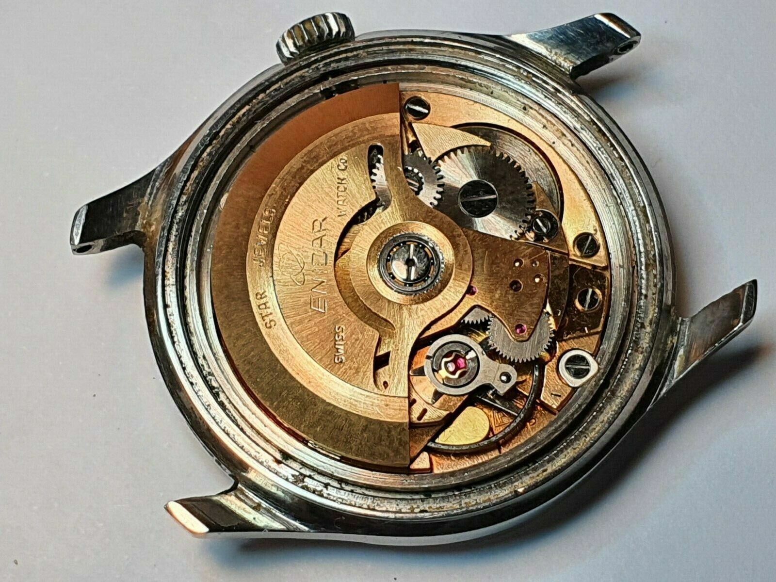 Vintage ENICAR watch cal 1145 automatic ref 125/007 needs attention