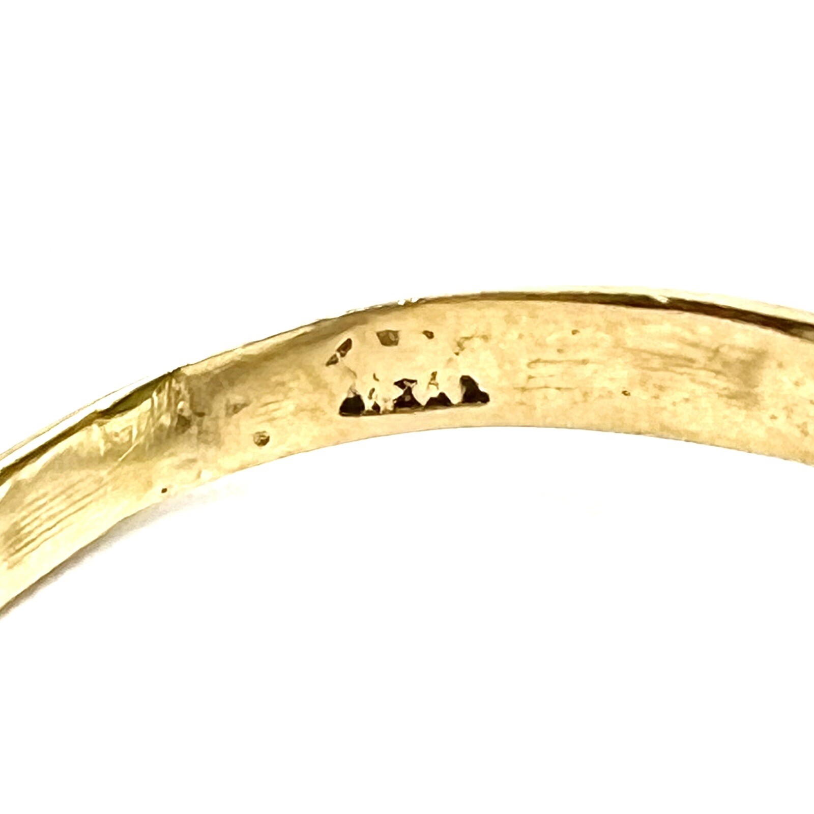 Vintage 14k Solid Yellow Gold Nephrite Jade Ring Sz 7.25 4.82g