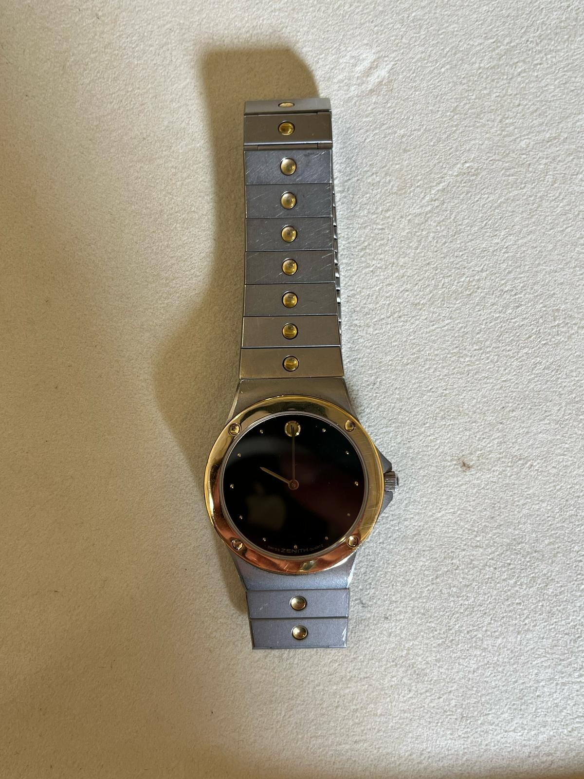 Zenith Pacific 89.0020.615 Steel and Gold Watch, Overhauled, Excellent Condition