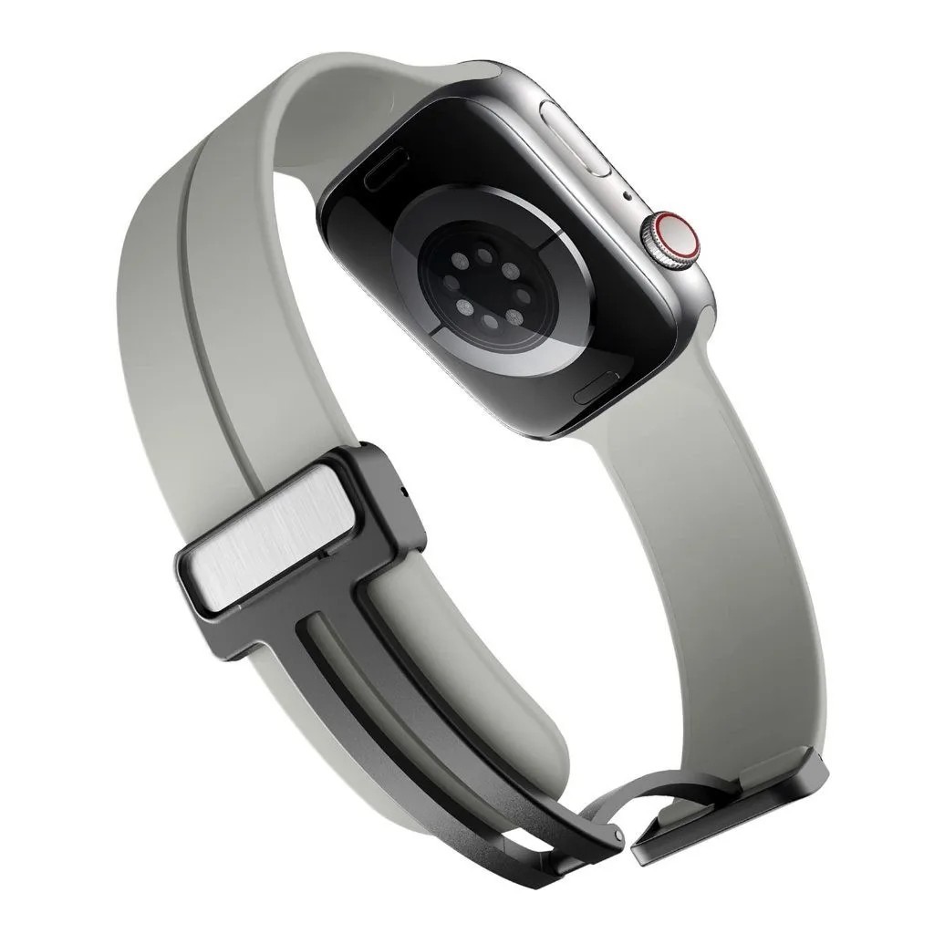 Magnetic Silicone Band iWatch Sports Strap for Apple Watch 11 10 9 8 7 Ultra SE3
