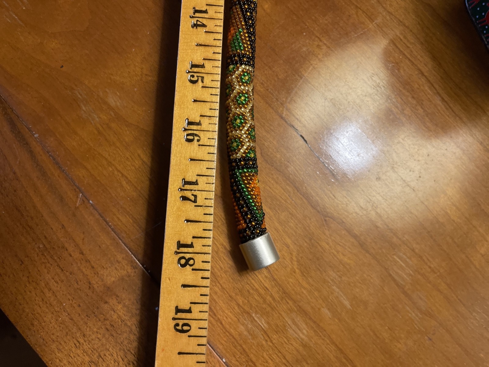 Hand Crafted Multicolor Crochet Seed Bead Chocker Artisan Necklace 18″