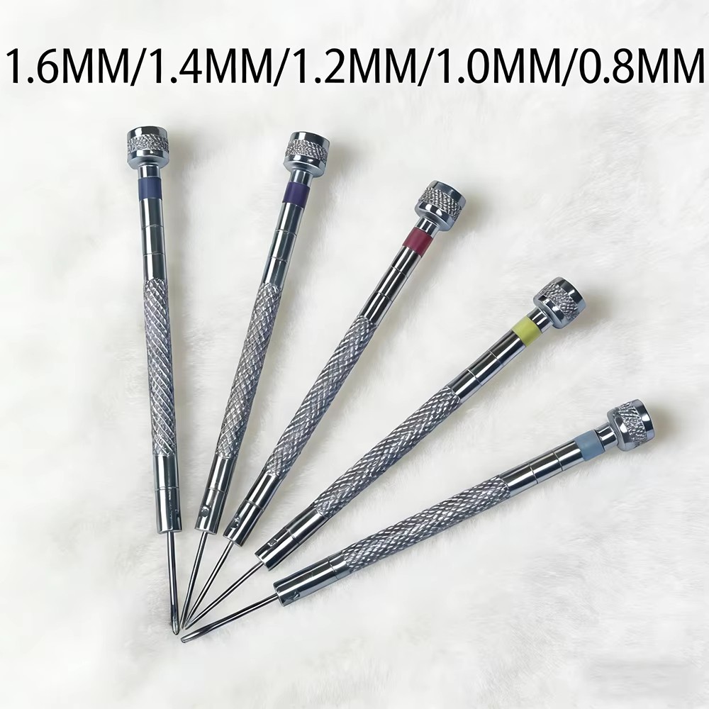 5pcs Watch Repair Screwdriver Set 0.8-1.6mm Steel Band Link pin Remover Tool