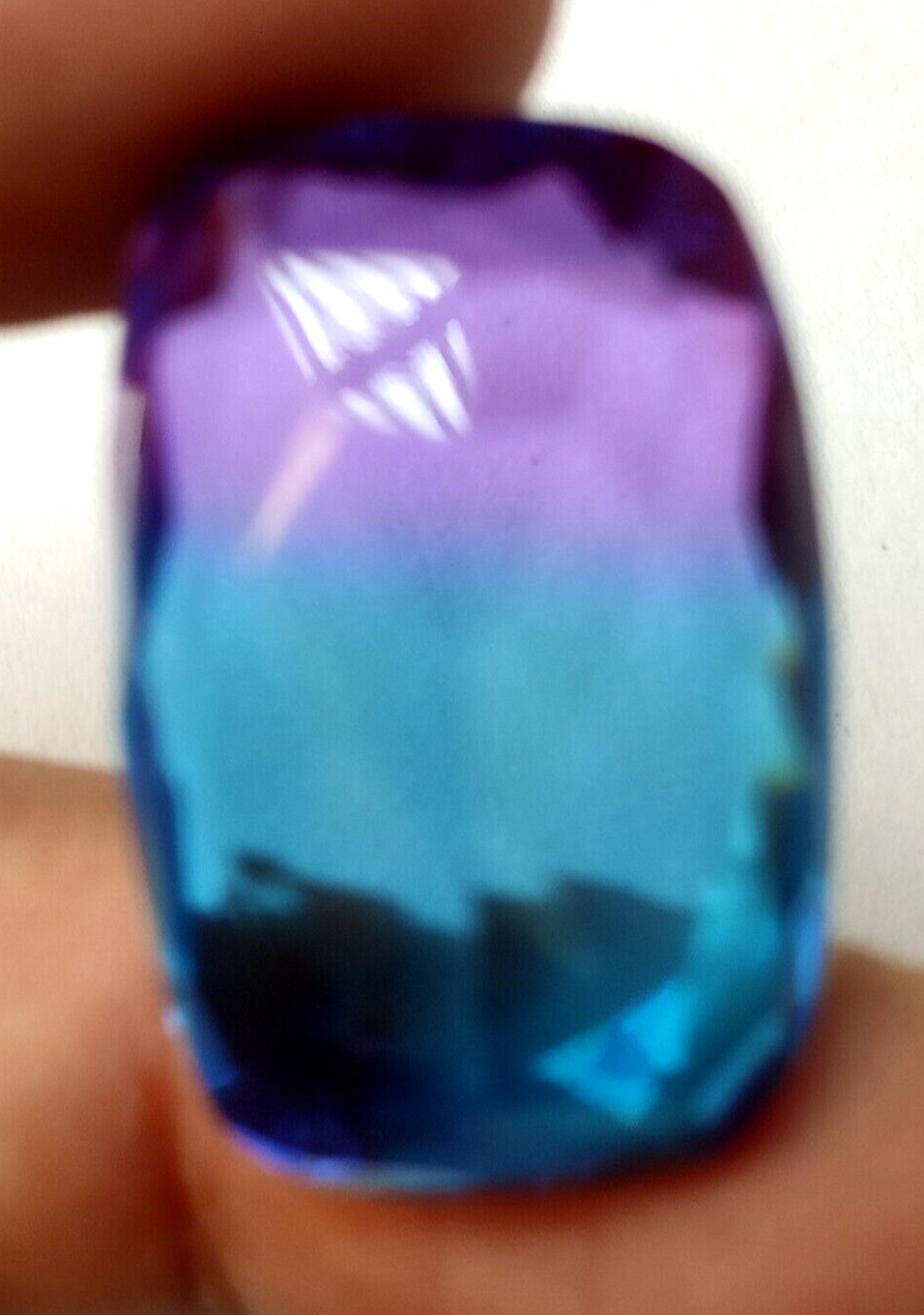 42.00 Ct. Large Ametrine Cushion Faceted Cut Loose Gemstone for Ring & Pendant