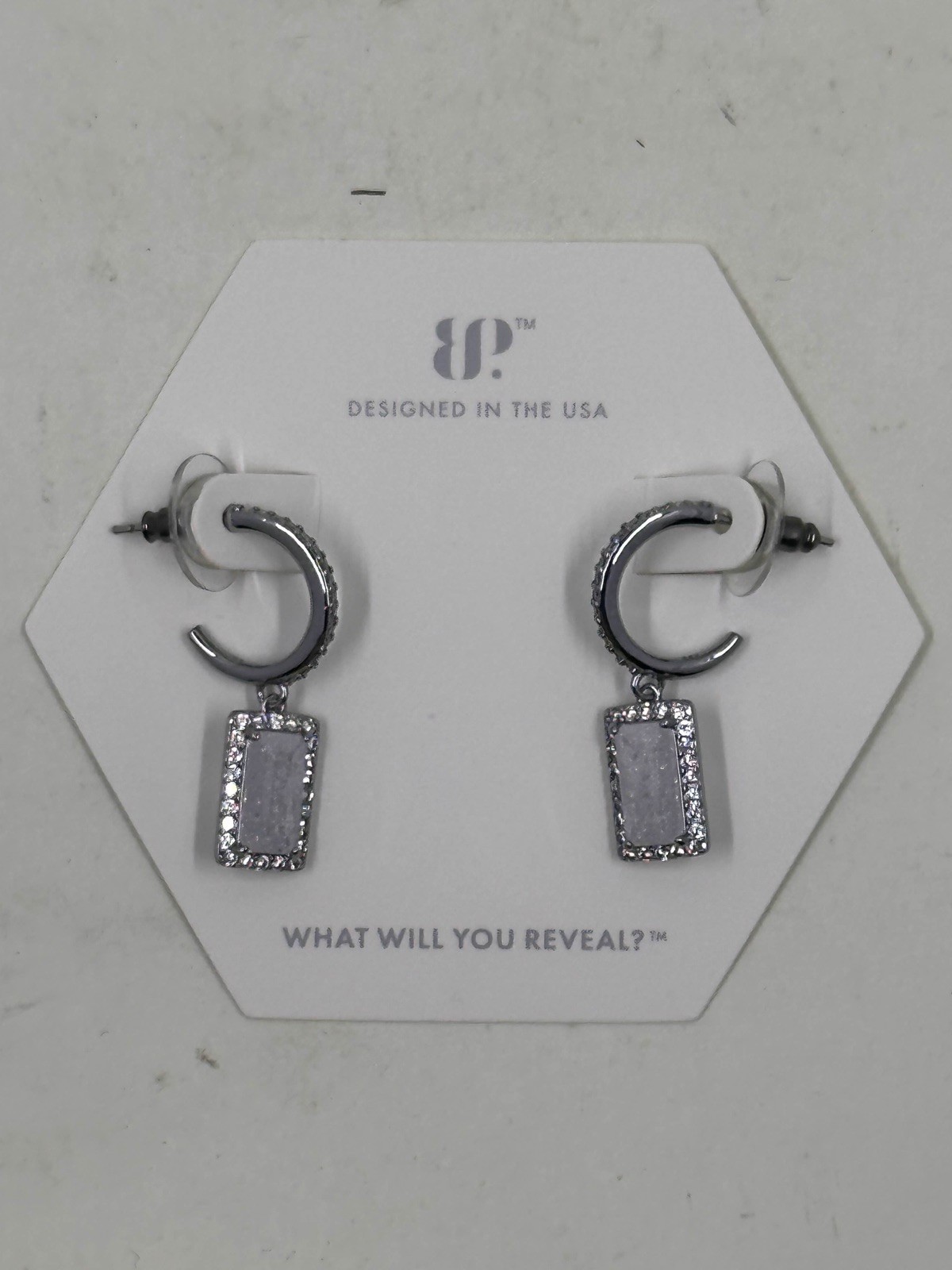 Bomb Party Earrings RBP8941 Spirit Of Bliss – Lab Created White Ice Crystal