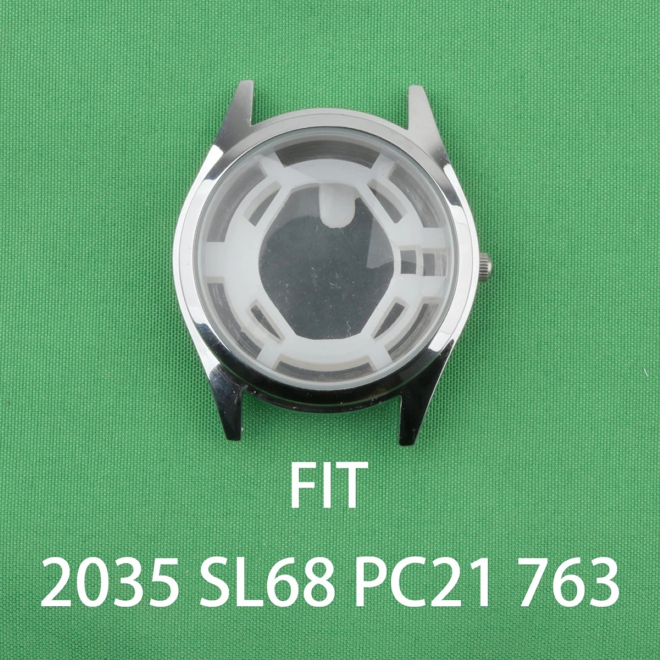 35mm 28mm Metal Watch Case Silver Waterproof for 2035 PC21 SL68 SP68 Movement