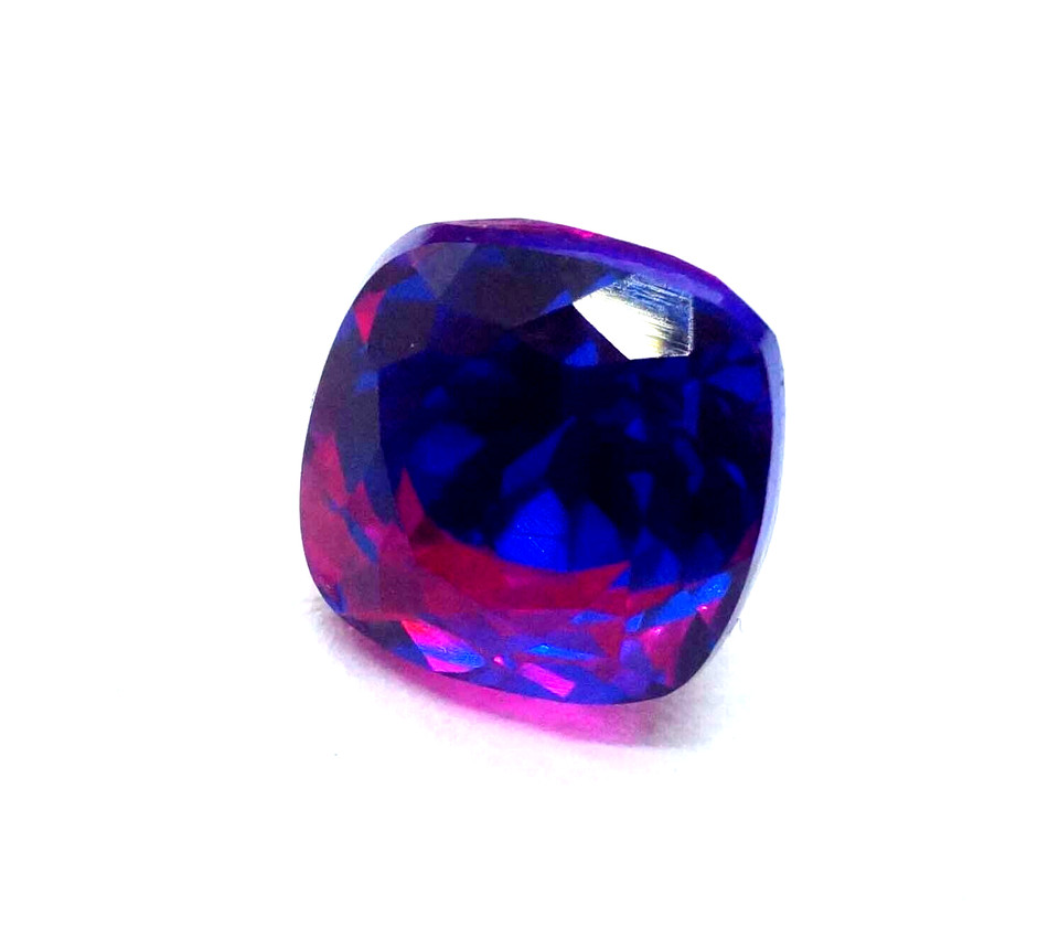 9 CT+ Natural Bi-Colour Pitambari Sapphire Cushion Cut Loose Certified Gemstone