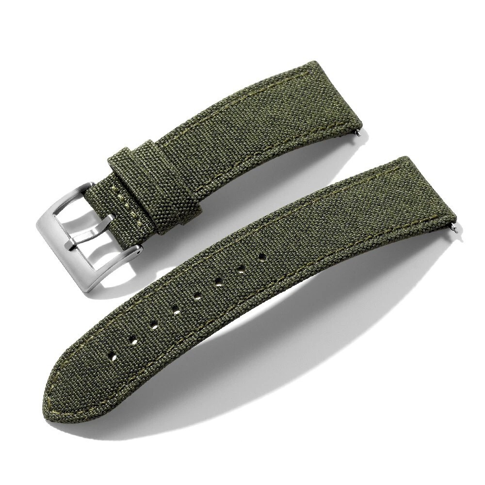 Quick Release Sailcloth Watch Band 18 20 22MM Nylon Fabric Watch Strap Men Women