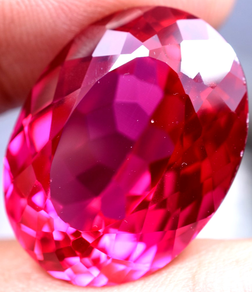 Extremely Rare & Natural 46.35 Ct SUNRISE RUBY GGL Certified Loose Gemstone