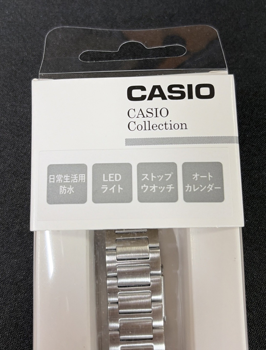 CASIO Collection A164WA-1QJH Digital Watch – Silver Metal Band – Japan Model
