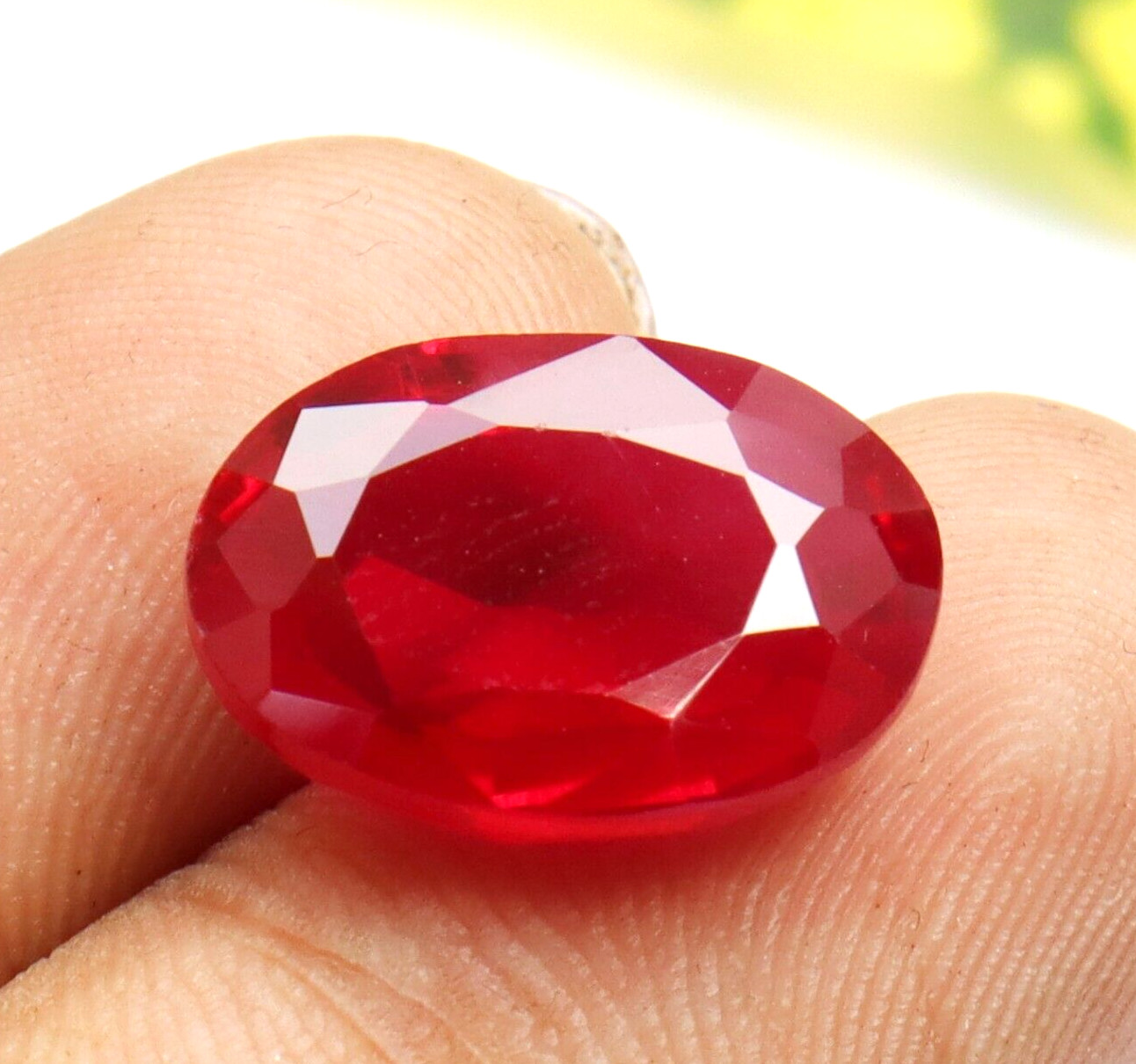 Natural Red Ruby CERTIFIED Oval Shape Loose Gemstone 11.70 Ct Best Offer
