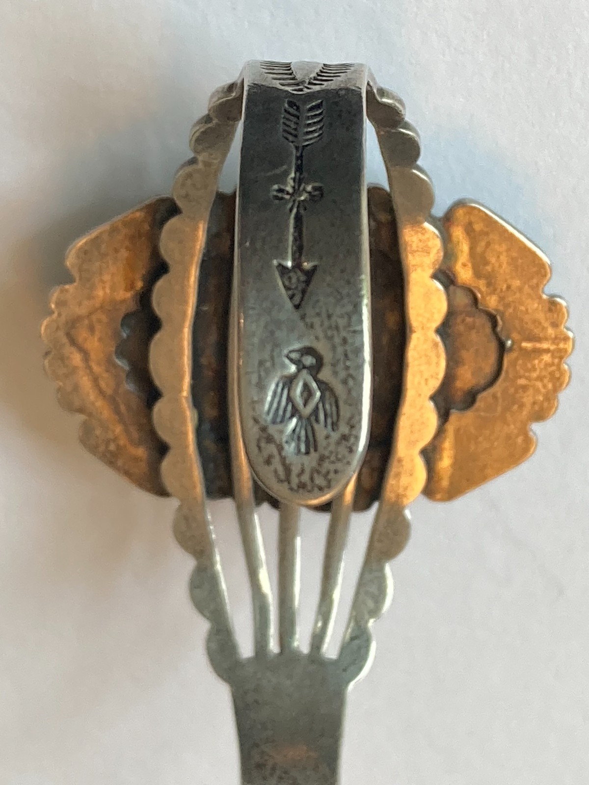 Early 1930’s-1940’s Fred Harvey Era Bracelet with Large Stunning Green Turquoise