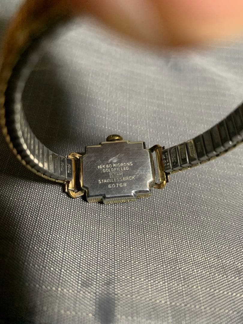 CITIZEN Manual Watch Square Gold Color