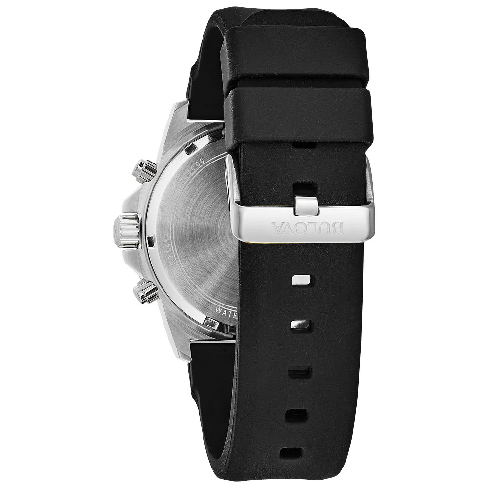 Bulova Series A 98B258 Men’s Marine Star Quartz Silicone Strap Watch 44 mm
