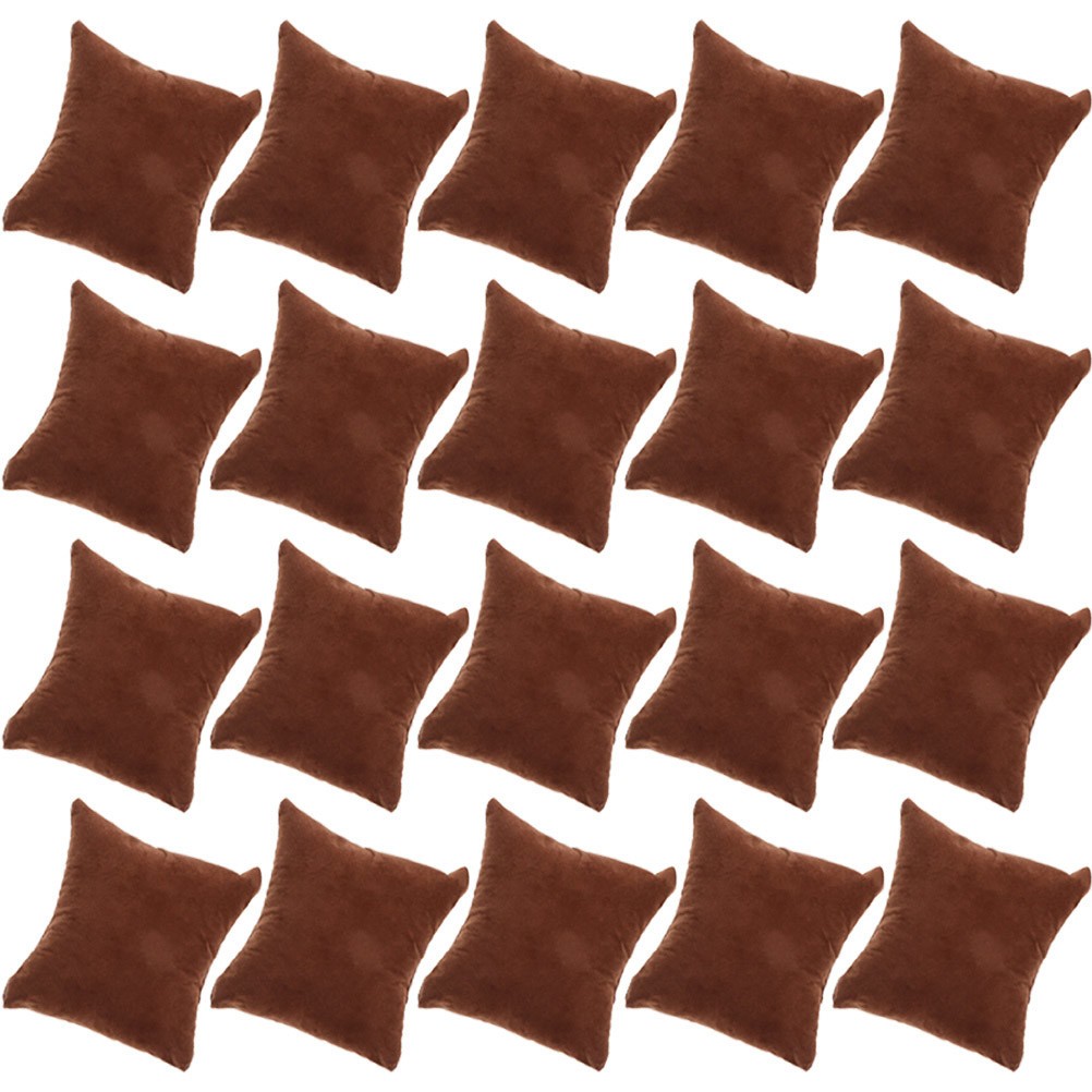 20Pcs Small Watch Display Pillows Soft Velvet Cushions for Bracelets Watches