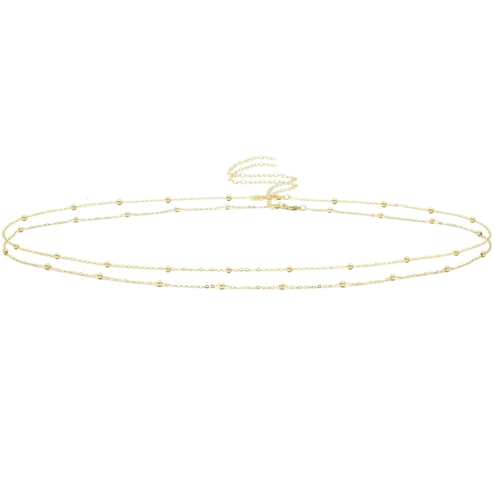 14K Gold Plated Waist Chain for Women, Sexy Belly Chain Body Jewelry
