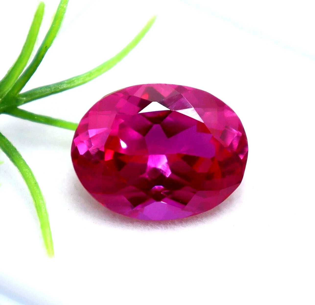 Natural Ceylon Pink Sapphire Certified 7.60 Ct Oval Cut Faceted Loose Gemstone