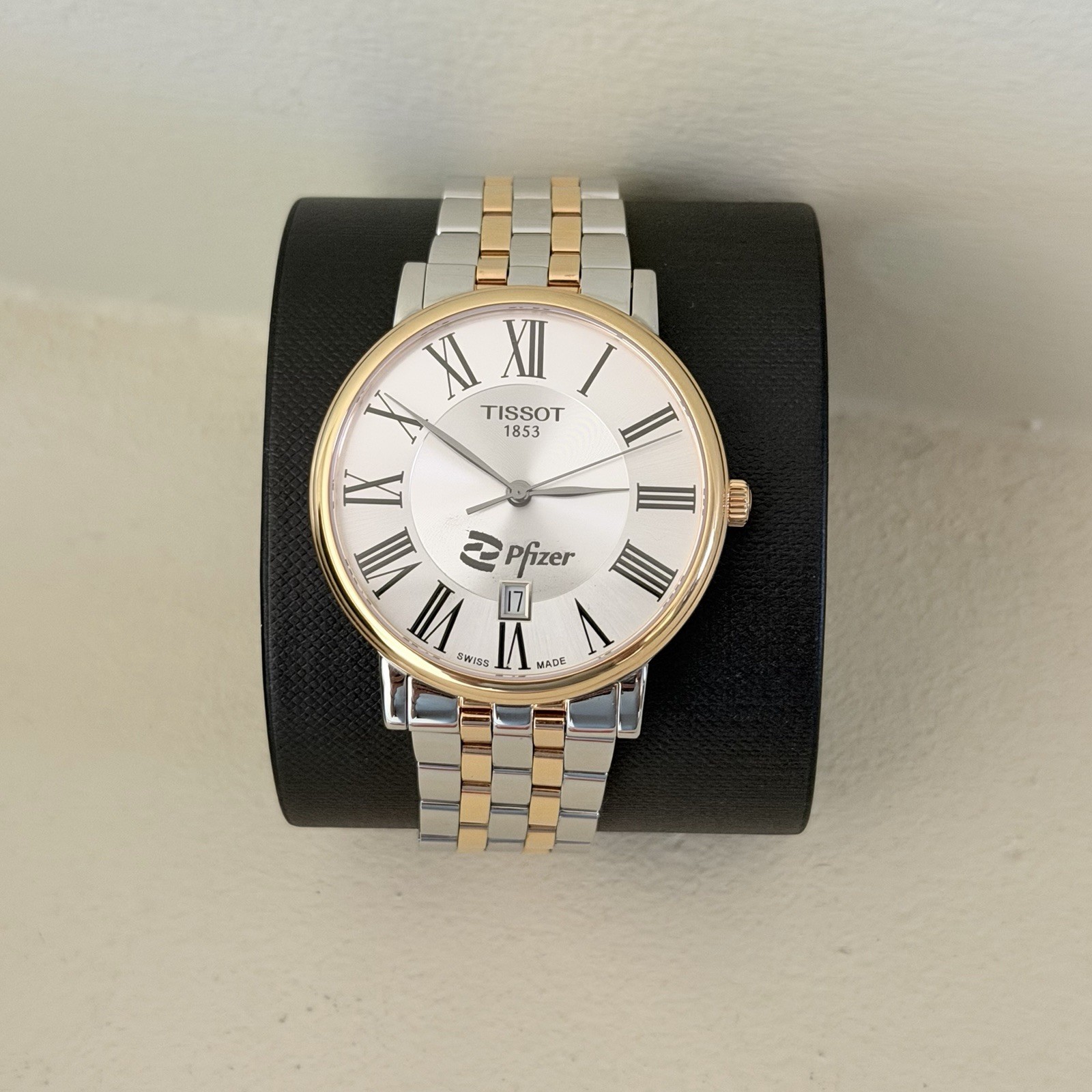 TISSOT Carson Quartz Two-tone Men’s Watch “Pfizer” Edition T122.410.22.033.00