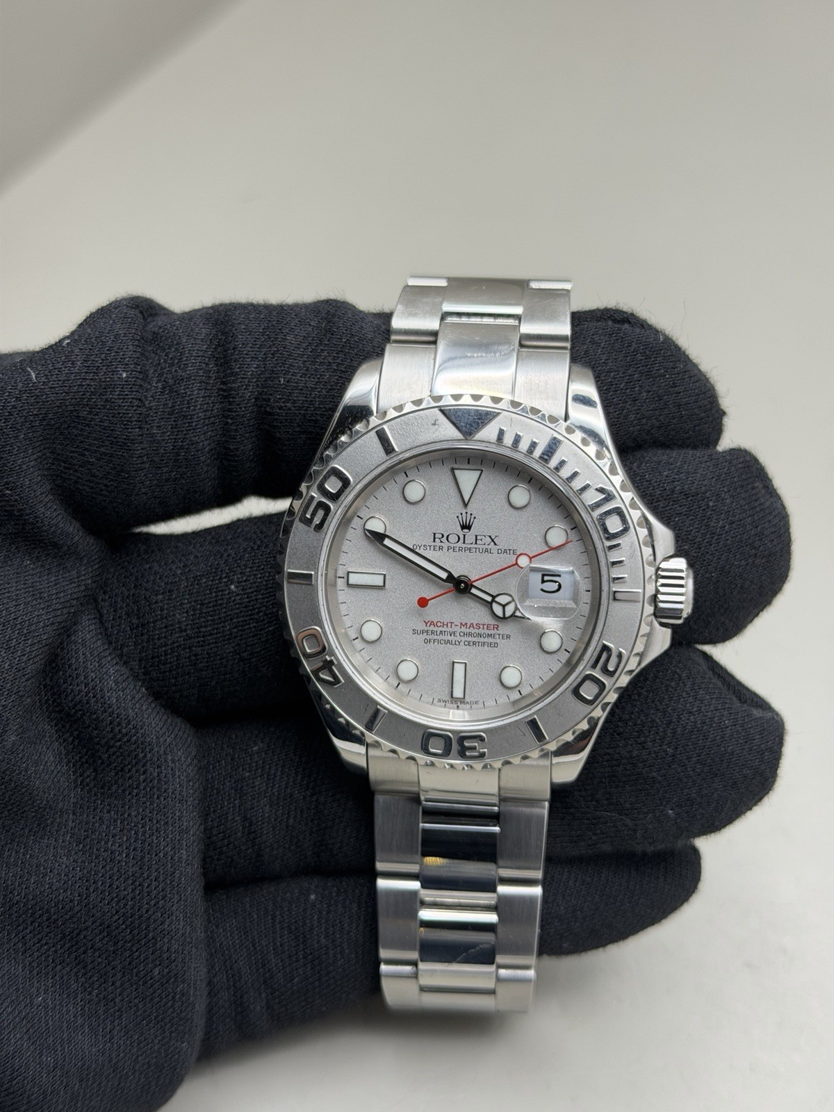 Rolex Yacht-Master 16622 Rhodium Dial Platinum Steel 40mm Men’s Watch