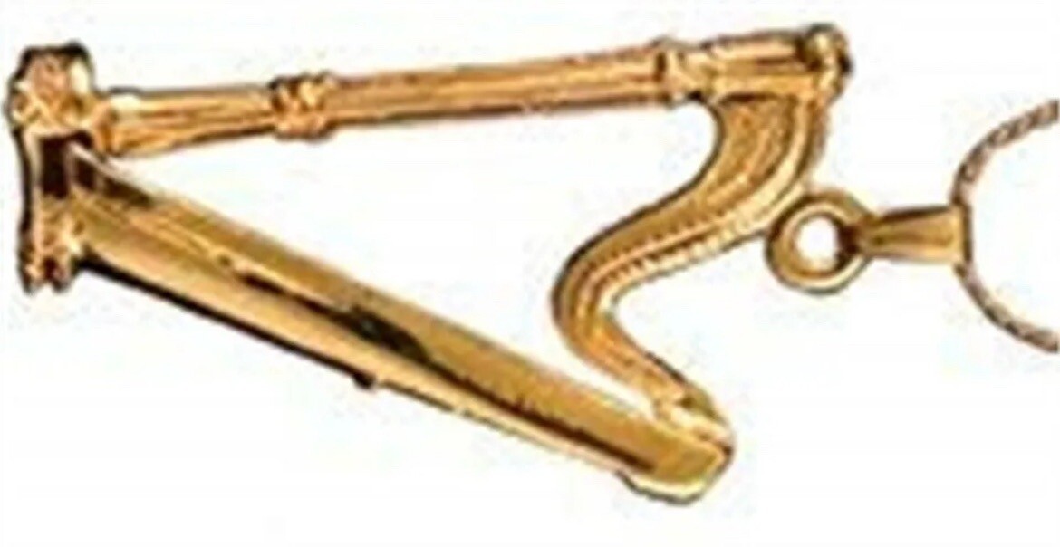 Gold Harp Necklace — Harmony Collection