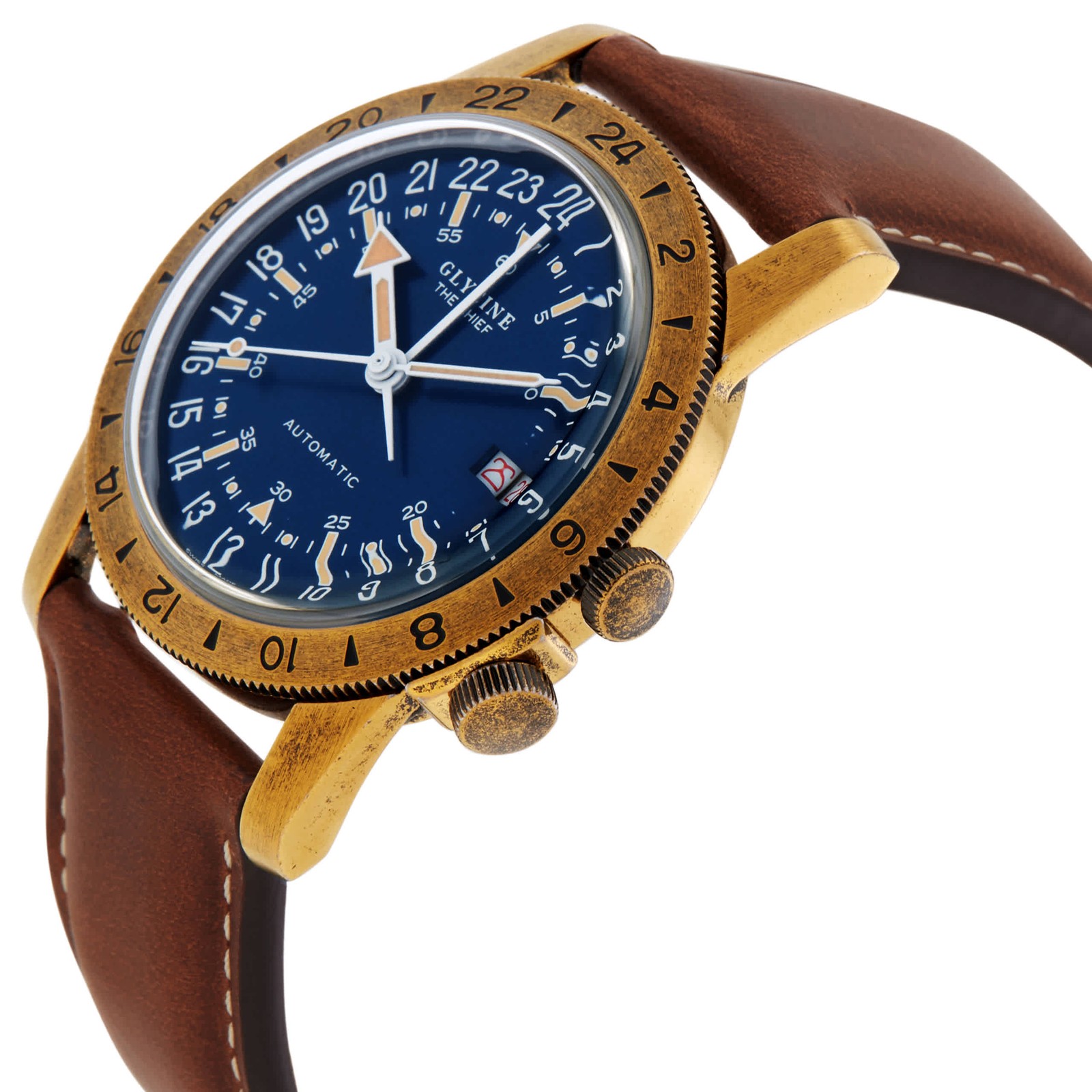 Glycine Airman Vintage The Chief Automatic Blue Dial Men’s Watch GL0308
