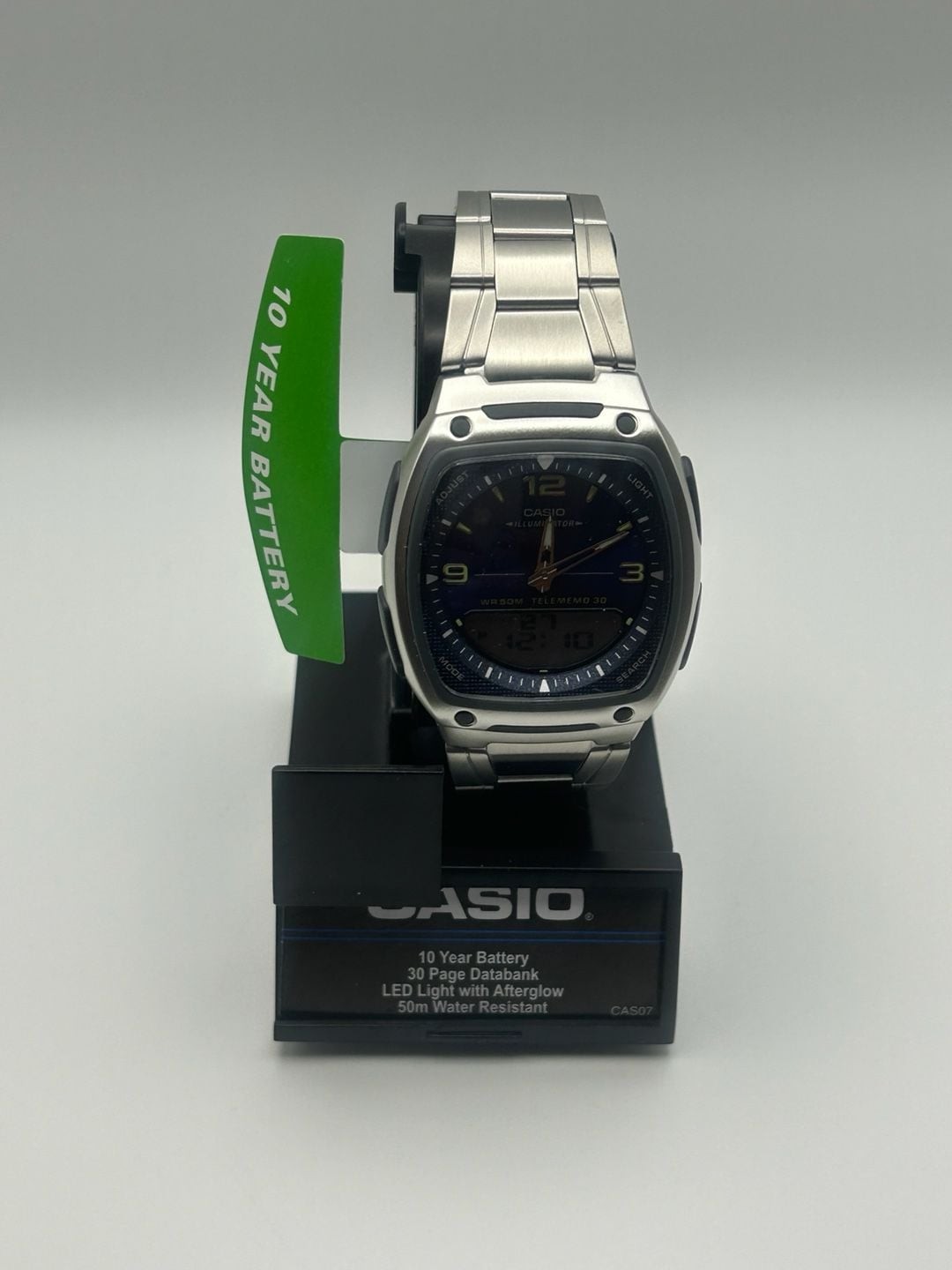 Casio Illuminator AW-81D-2AV Telememo 30 Analog-Digital Watch