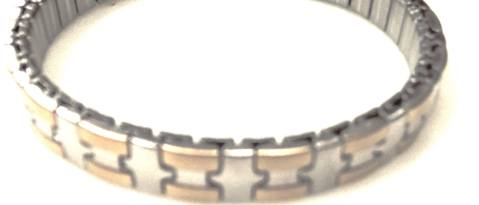 New 6mm Wide Ladies Womens Timex Expansion 6″ (153mm) Long Two Tone Watch Band