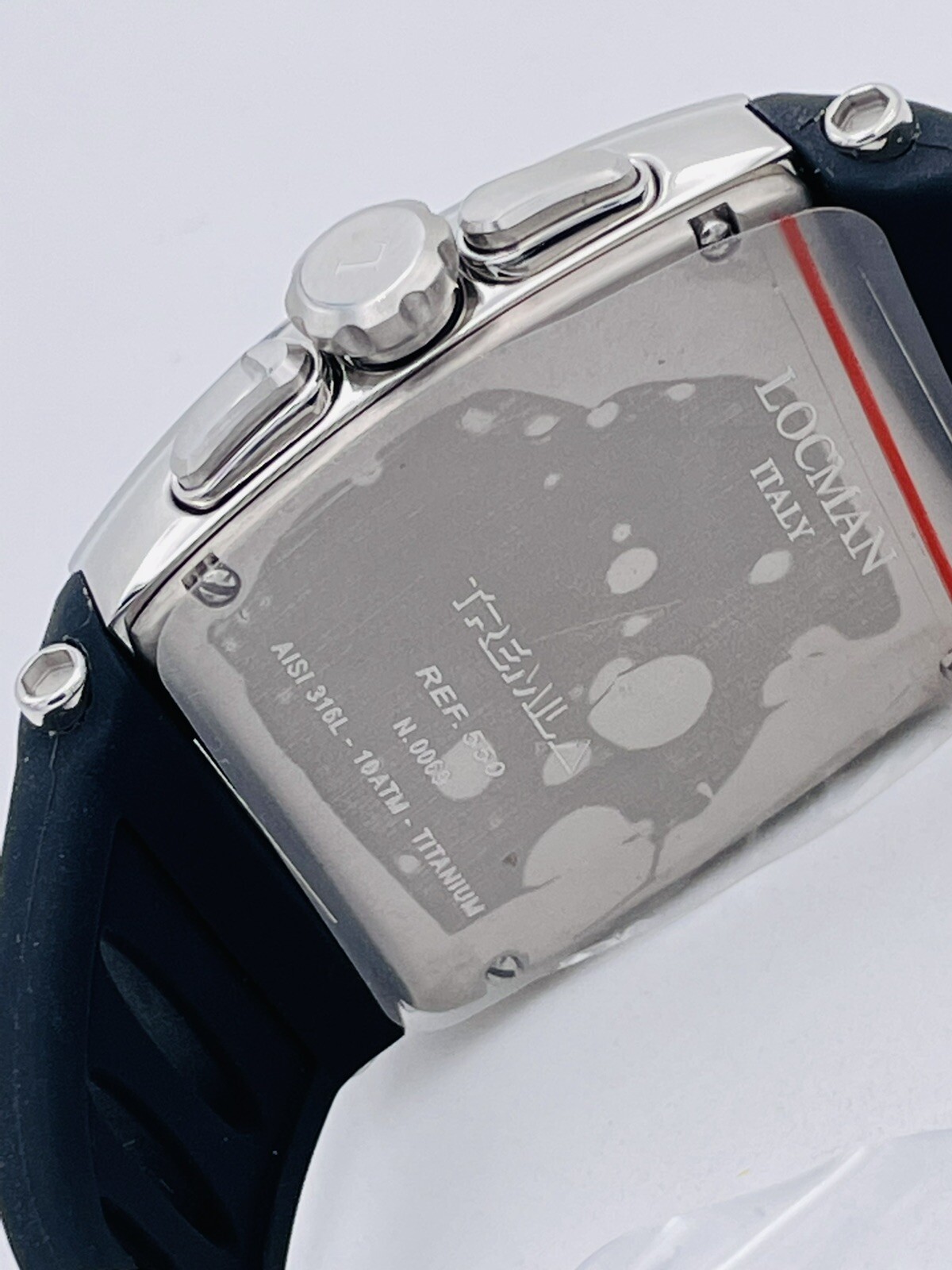Locman Tremila Crono 550KBK/498 Titanium/Rubber Very Discounted Watch New