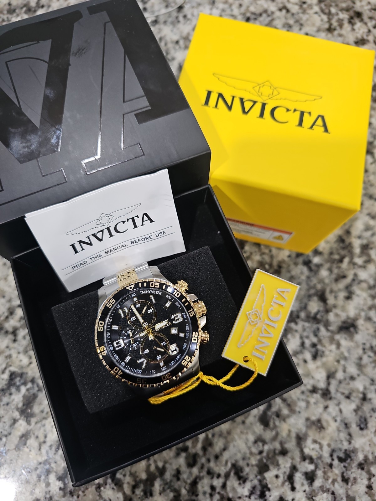 REATAIL $299.99 Invicta Specialty Fortitude 45mm Men’s Watch Gold Silver 37147
