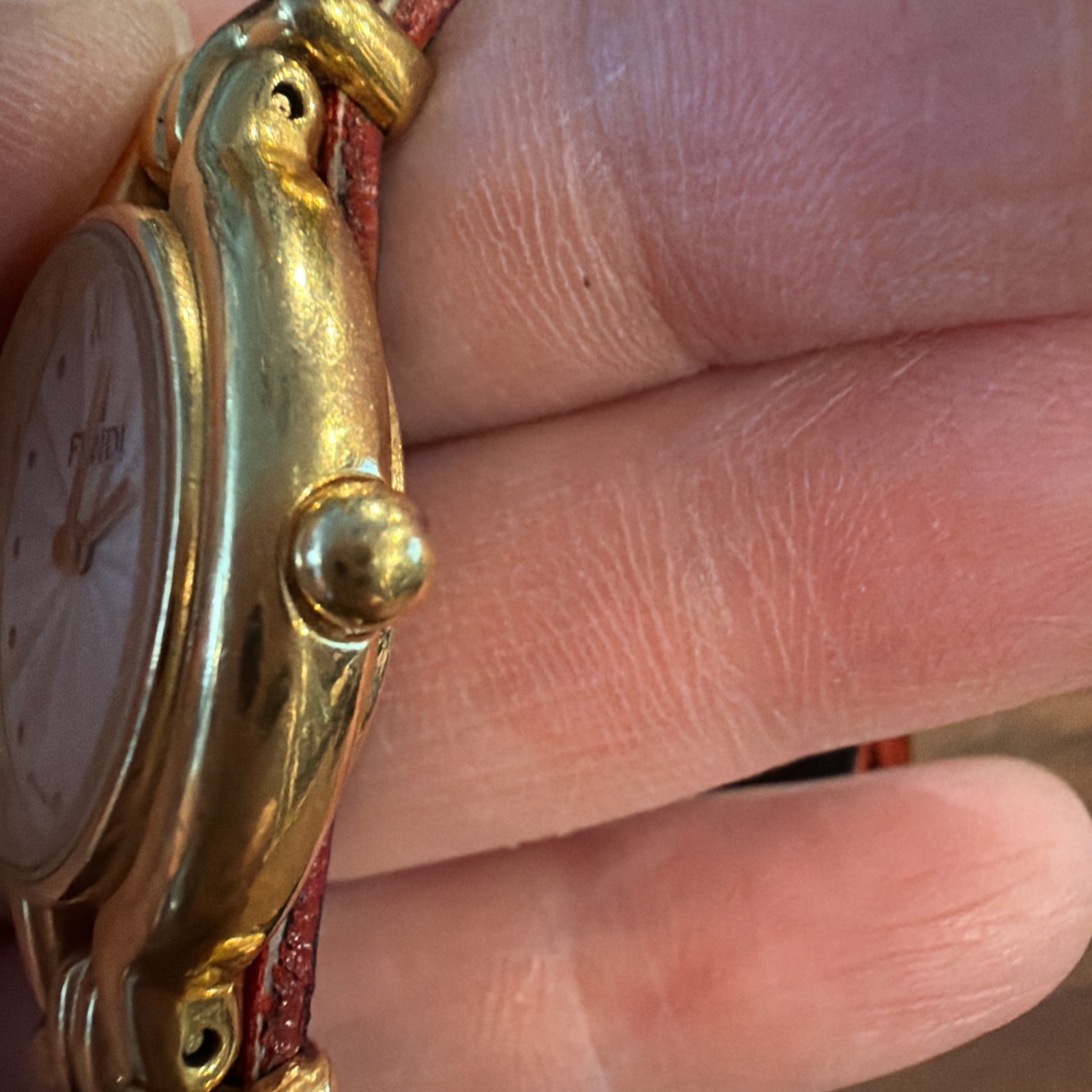 FENDI watch ladies 640L chameleon gold red Fendi,19562