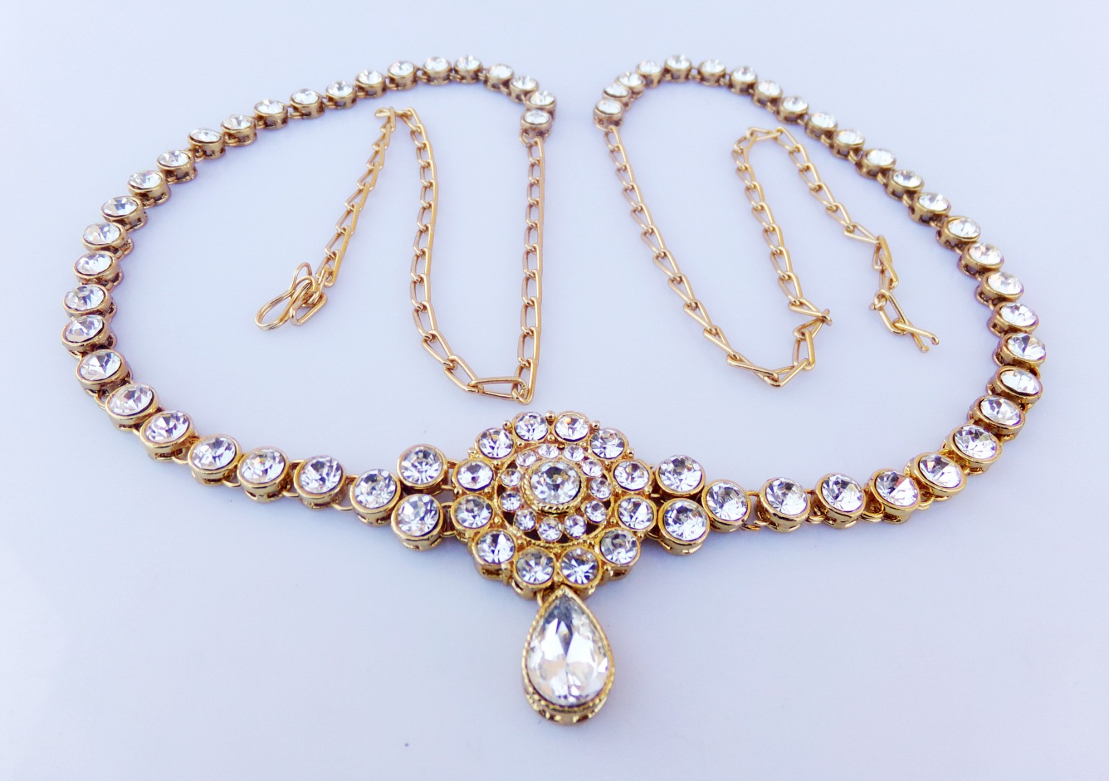 Gold Plated Body Waist Chain Adjustable Bridal Kamarbandh Belly Chain for Womens