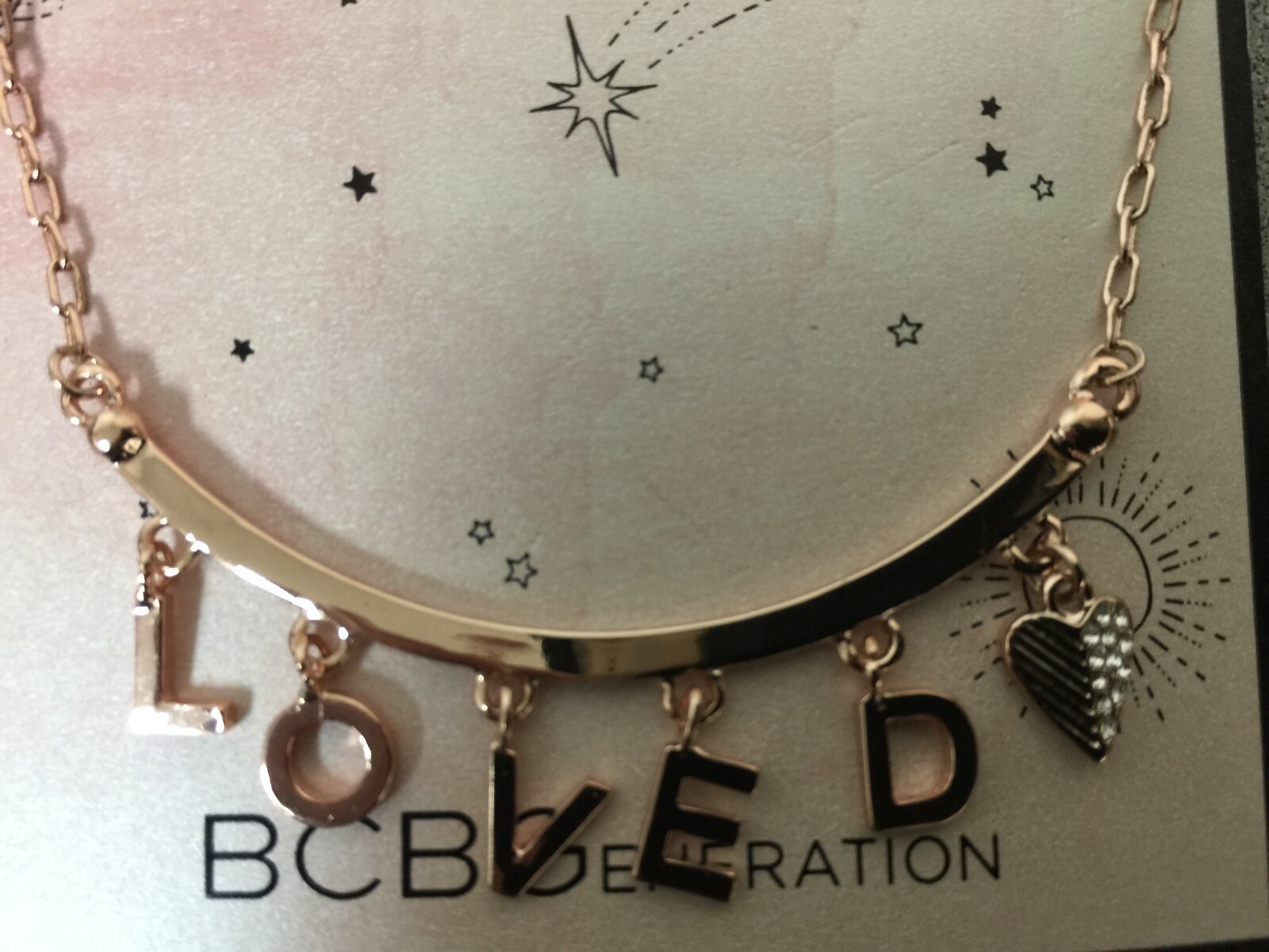 BCBGeneration Loved Collar Necklace, 16″ + 3″ extender – Rose Gold-Tone – New