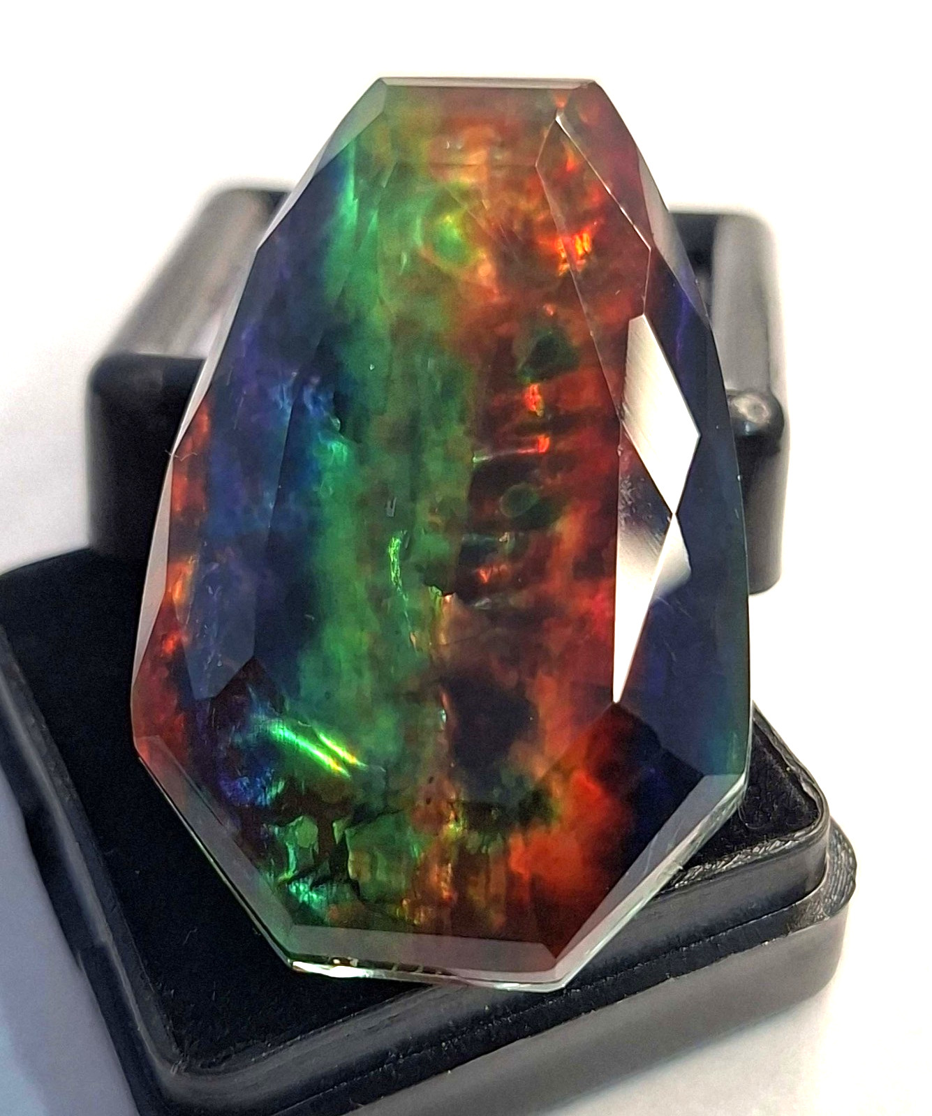 Opal Like Organic Ammolite Fancy Cut 62-64 Ct Natural Loose Gemstone RK914