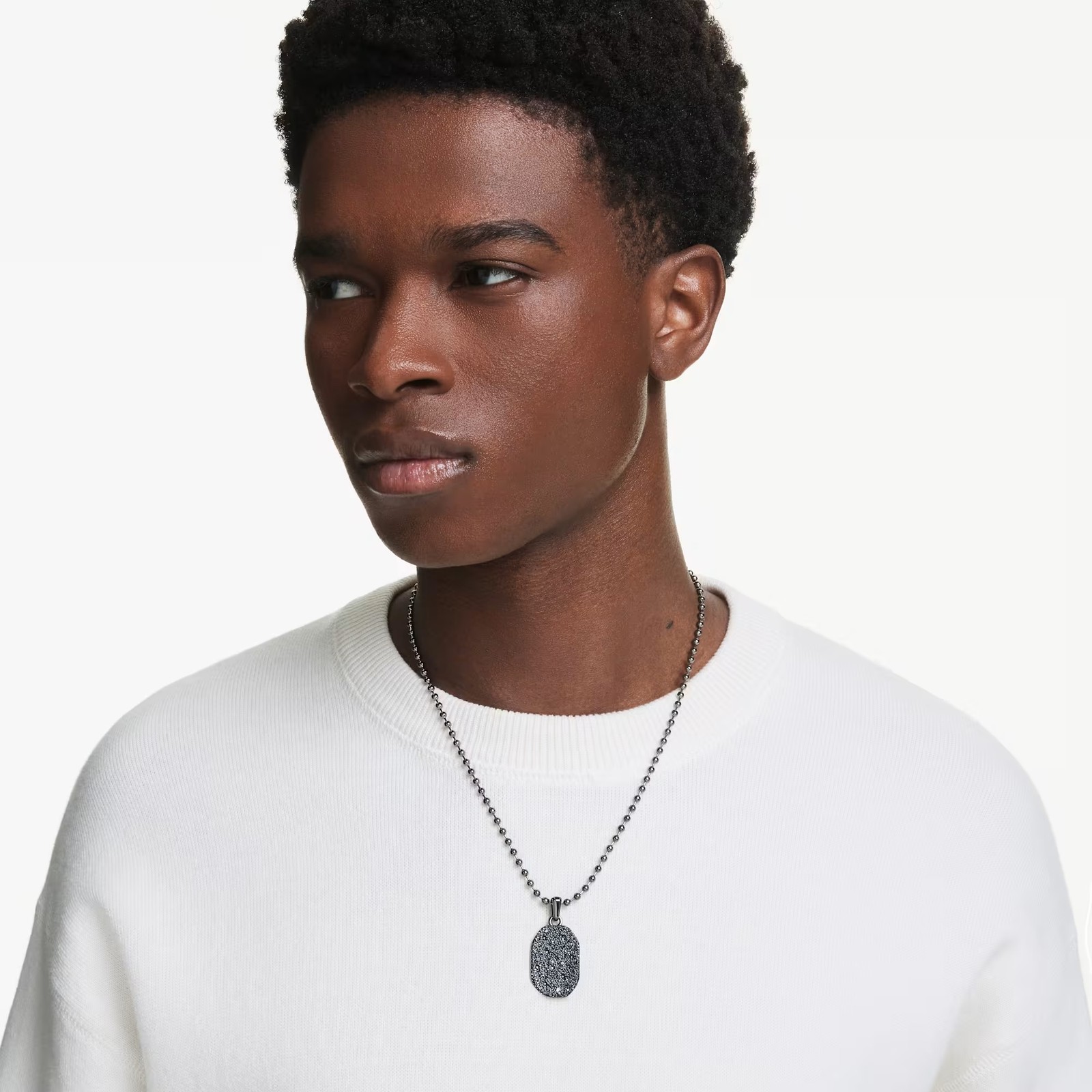 Swarovski Dextera Octagon Pendant, Octagon Shape, Black, Ruthenium 5724595