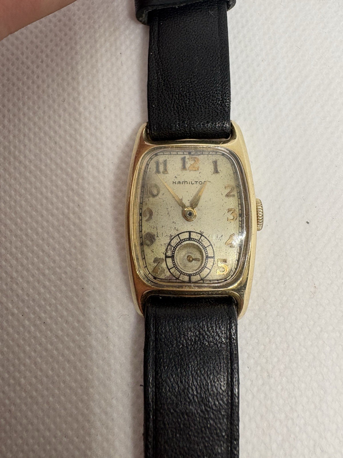 14kt Gold Filled Hamilton Boulton 982 Movement Runs Well Keeps Time