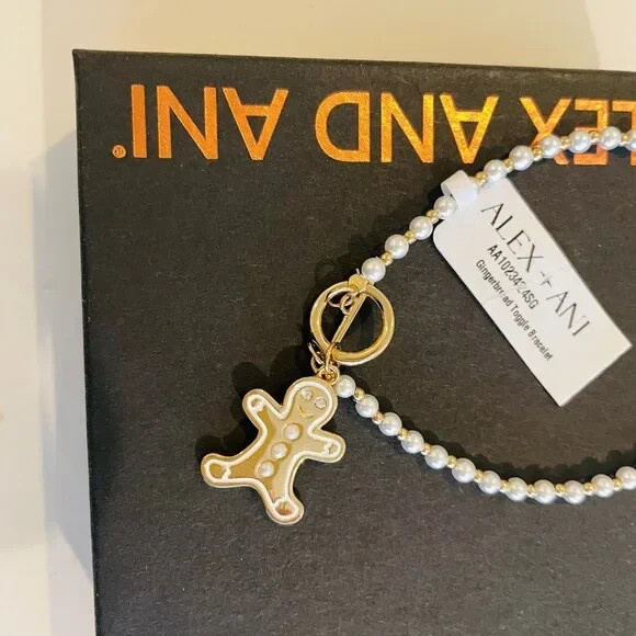 Alex and Ani Christmas Gingerbread Toggle Bracelet Holiday gift