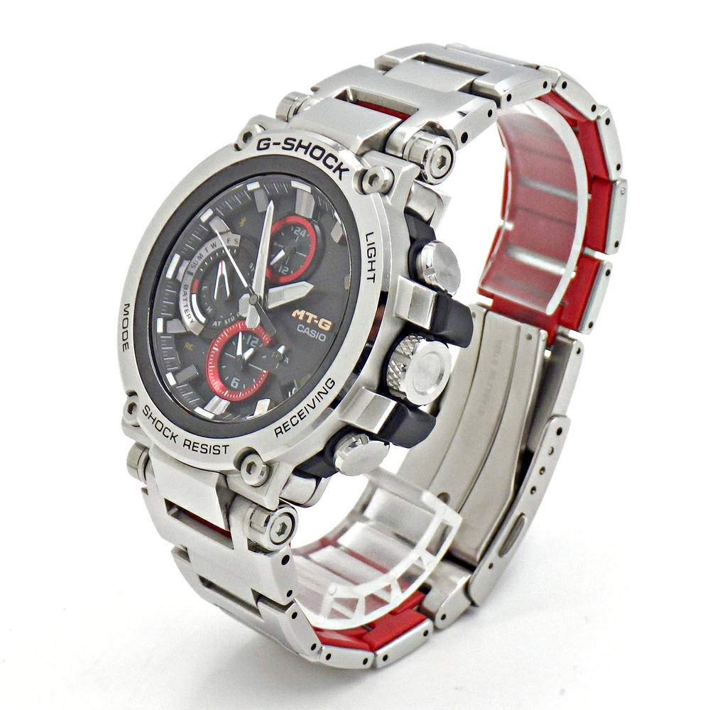 CASIO MTG B1000D 1AJF G SHOCK MT G Tough Solar Radio Silver Stainless Steel Resi
